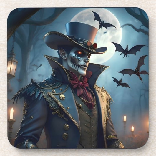 ハロウィン スチームパンク サザンゴシック ゾンビ コースター (正面)