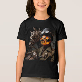 ハロウィン スチームパンク ジャック・オ・ランタン 乗馬 トライブレンドTシャツ