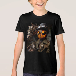 ハロウィン スチームパンク ジャック・オ・ランタン 乗馬 トライブレンドTシャツ