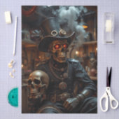 ハロウィン スチームパンク スケルトン 薄葉紙 (クラフト)