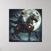 ハロウィン スチームパンク 首なし騎士 キャンバスプリント (正面)