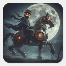 ハロウィン スチームパンク 首なし騎士 スクエアシール