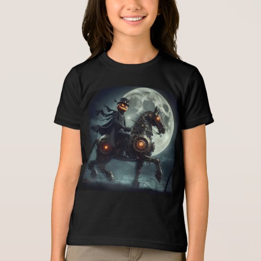 ハロウィン スチームパンク 首なし騎士 トライブレンドＴシャツ (正面)