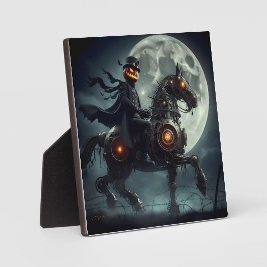 ハロウィン スチームパンク 首なし騎士 フォトプラーク (正面)