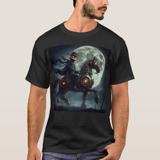ハロウィン スチームパンク 首なし騎士 Tシャツ (正面)