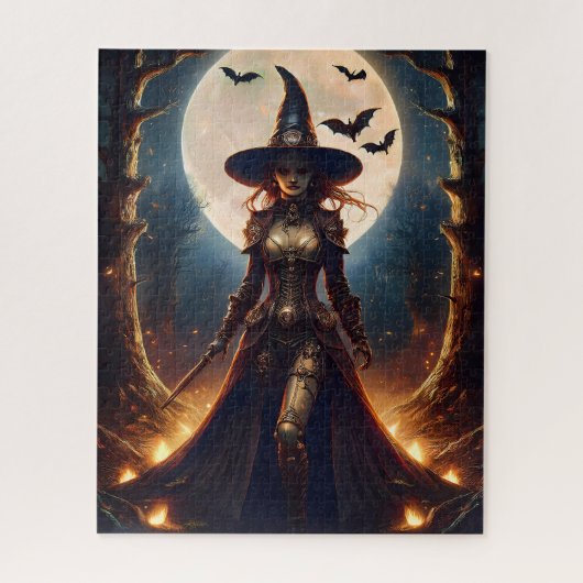 ハロウィン スチームパンク 魔法使いの森 ジグソーパズル (縦)