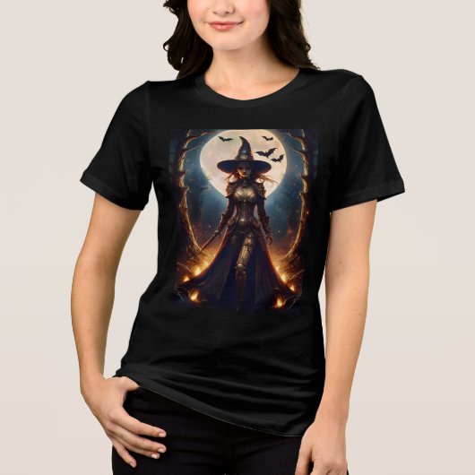 ハロウィン スチームパンク 魔法使いの森 トライブレンドTシャツ (正面)
