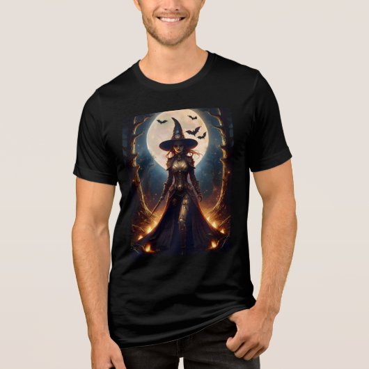 ハロウィン スチームパンク 魔法使いの森 トライブレンドTシャツ (正面)