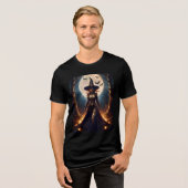 ハロウィン スチームパンク 魔法使いの森 トライブレンドTシャツ (正面全面)