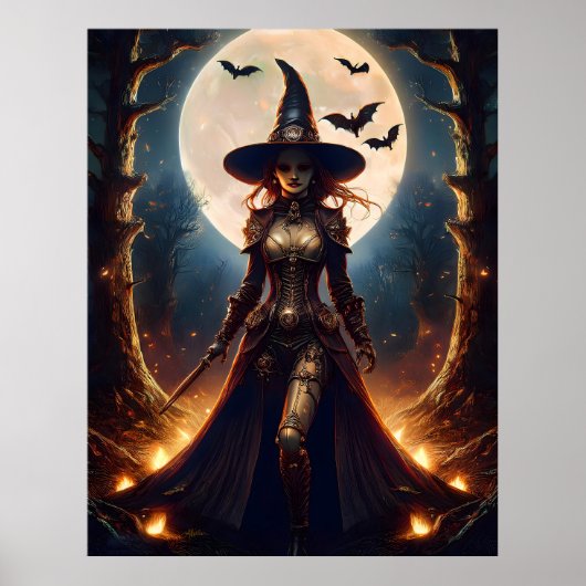 ハロウィン スチームパンク 魔法使いの森 ポスター (正面)