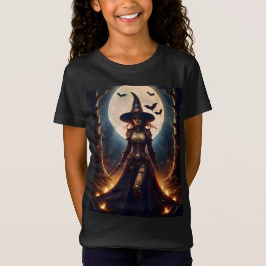 ハロウィン スチームパンク 魔法使いの森 Tシャツ (正面)