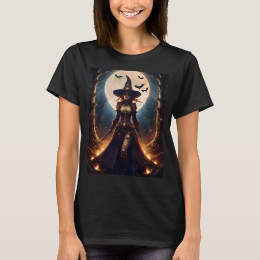 ハロウィン スチームパンク 魔法使いの森 Tシャツ (正面)
