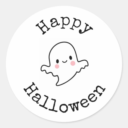 ハロウィン ステッカー かわいい おばけ (正面)
