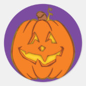 ハロウィン ステッカー ジャックオーランタン (正面)