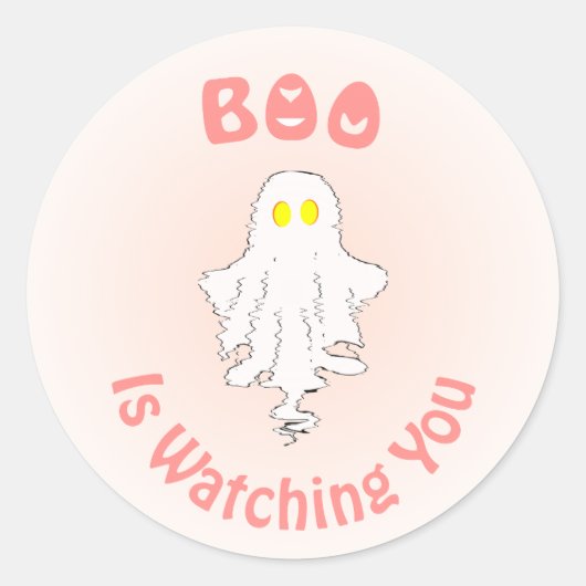 ハロウィン ステッカー | ブーちゃんが監視中 (正面)