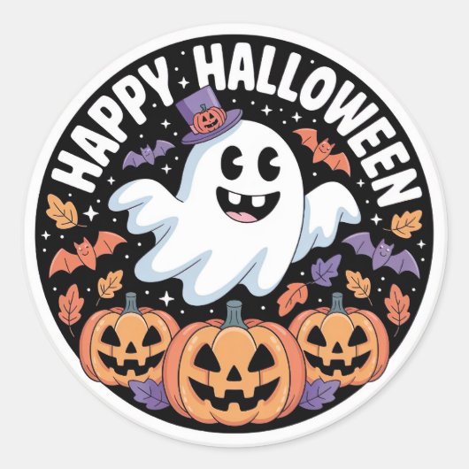 ハロウィン ステッカー 小規模事業用 (正面)