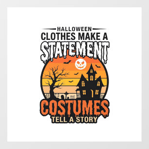 ハロウィン ステートメント コスチューム ビンテージ Tシャツ デザイン ウィンドウサイン