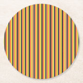 ハロウィン ストライプ ラウンドペーパーコースター (正面)