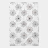 ハロウィン，スパイダーウェブ，トリックまたは治療，ブー キッチンタオル (縦)