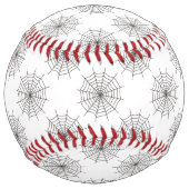 ハロウィン，スパイダーウェブ，トリックまたは治療，ブー ソフトボール (正面)