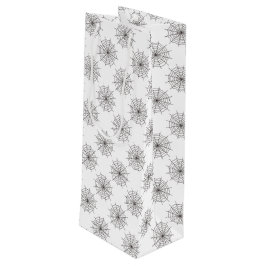 ハロウィン，スパイダーウェブ，トリックまたは治療，ブー ワインギフトバッグ