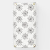 ハロウィン，スパイダーウェブ，トリックまたは治療，ブー 横断幕 (縦)