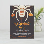 ハロウィン スパイダーウェブ 大人のハロウィンコスチュームパーティー 招待状 (スタンド正面)