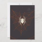 ハロウィン スパイダーウェブ 大人のハロウィンコスチュームパーティー 招待状 (裏面)