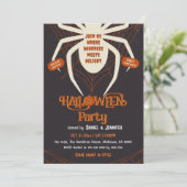 ハロウィン スパイダーウェブ 大人のハロウィンコスチュームパーティー 招待状 (スタンド正面)