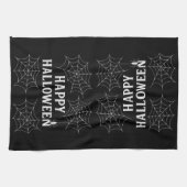ハロウィン スパイダーウェブ 愉快なハロウィーン キッチンタオル (横)