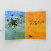 ハロウィン・スパイダー・ウィパーソナライズされたッチ カード (内部)