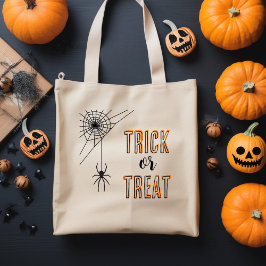 ハロウィン スパイダー トリック オア トリートバッグ トートバッグ