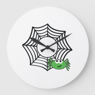 ハロウィン スパイダー Tシャツ ハロウィン ラージ壁時計