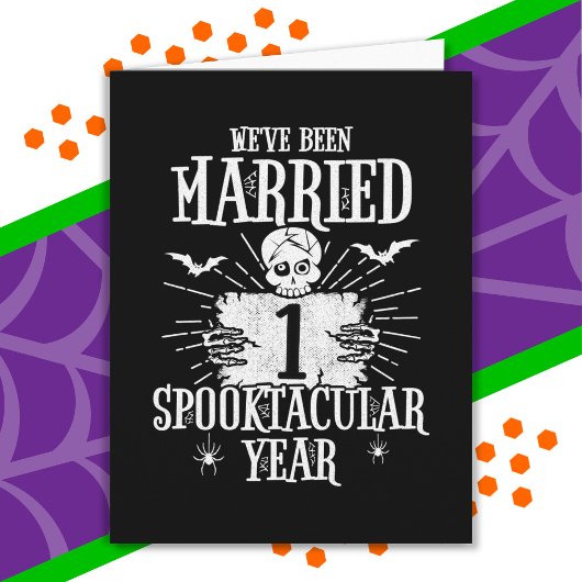 ハロウィン・スパクトキュラー 結婚1周年記念 カード