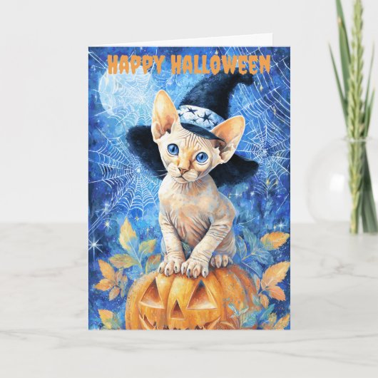 ハロウィン スフィンクス 猫 シーズンカード (正面)