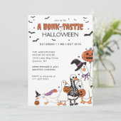 ハロウィン スプーキィー ゴース コスチューム パーティー 招待状 (スタンド正面)