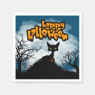 ハロウィン スプーキーキャットパーティー スタンダードカクテルナプキン