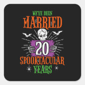 ハロウィン スプーキータキュラー 20周年 結婚記念日 スクエアシール (正面)