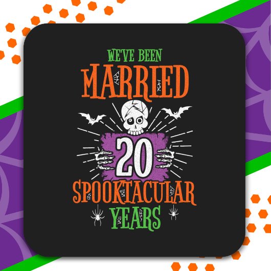 ハロウィン スプーキータキュラー 20周年 結婚記念日 スクエアシール