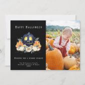 ハロウィン スプーキーパンプキン クリスタル 写真 シーズンカード (正面)