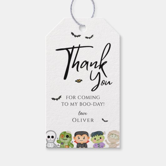 ハロウィン スプーキーワン 誕生日 ギフトタグ (正面)