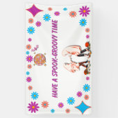 ハロウィン スプーキー グルーヴィー バナー 横断幕 (縦)