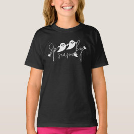 ハロウィン スプーキー シーズン&おばけ 装飾フォント Tシャツ