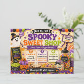 ハロウィン スプーキー スイーツ ショップ 招待状 (スタンド正面)