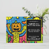 ハロウィン スプーキー スクリブル シンディグ 招待状 (スタンド正面)