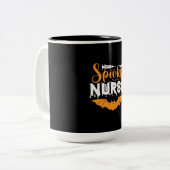 ハロウィン スプーキー ナース 誕生日 ツートーンマグカップ (正面左)