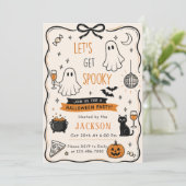 ハロウィン スプーキー パーティー 招待状 (スタンド正面)
