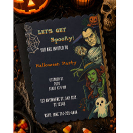 ハロウィン スプーキー パーティー 招待状