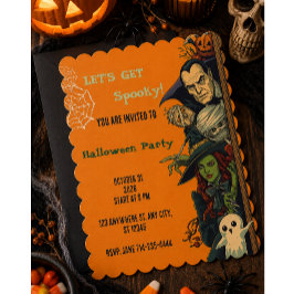 ハロウィン スプーキー パーティー 招待状