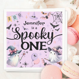 ハロウィン スプーキー ワン かわいい おばけ 1歳の誕生日パーティー スタンダードカクテルナプキン